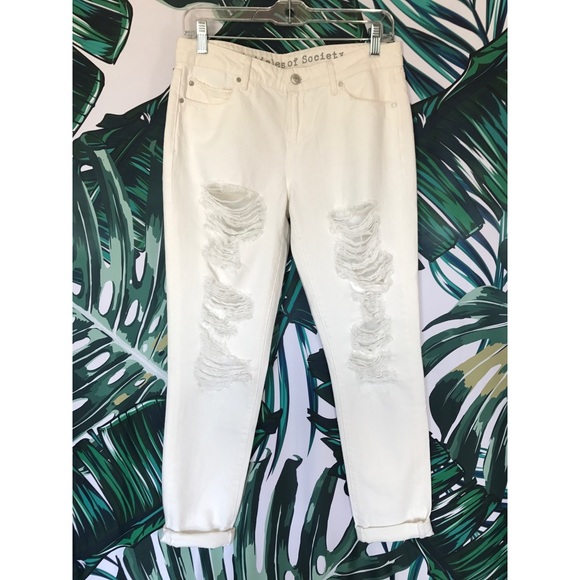 ARTICLES OF SOCIETY Bonita Girlfriend Jeans | Wht - Picture 2 of 4
