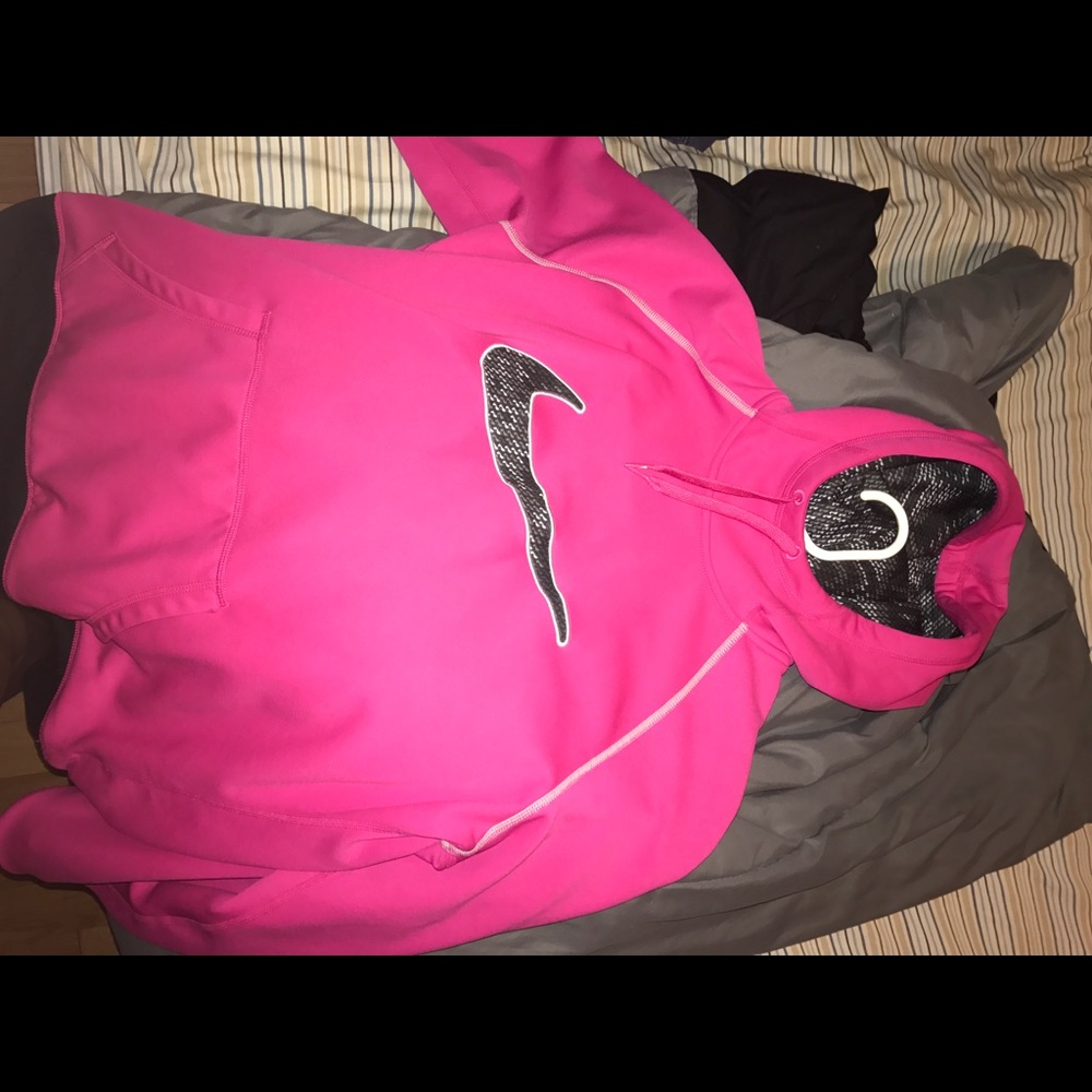 Pink Nike sweatshirt
