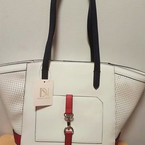 Danielle Nicole bag white/red/blue. SPECIAL TODAY!