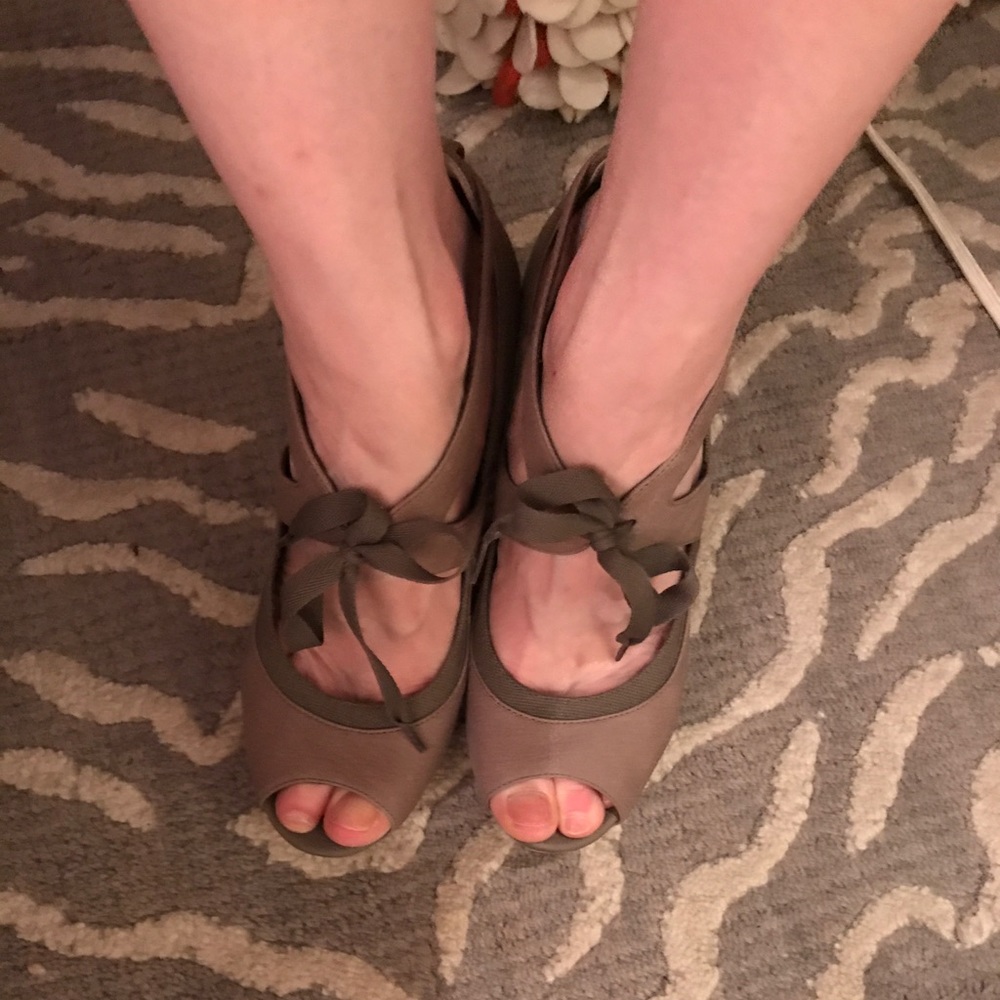 Halogen Peep Toe Wedge