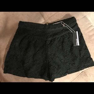 black lace shorts