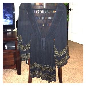 VS Super Sexy Beaded Sheer Bikini Cover Up