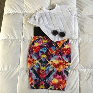 🎉 NWOT Galaxy Pattern Skirt