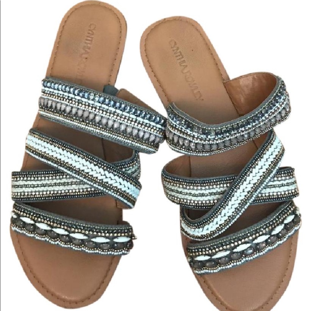 Beaded slides. Amazing condition
