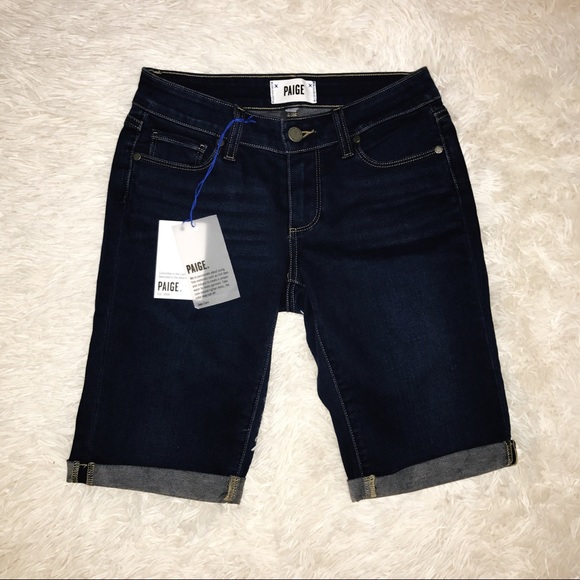 paige jax knee shorts