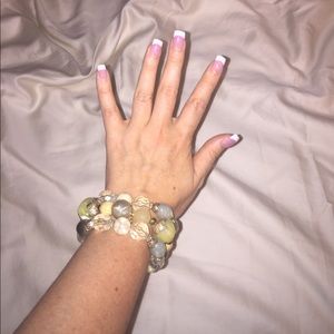 Chunky Gem Stretch Bracelet