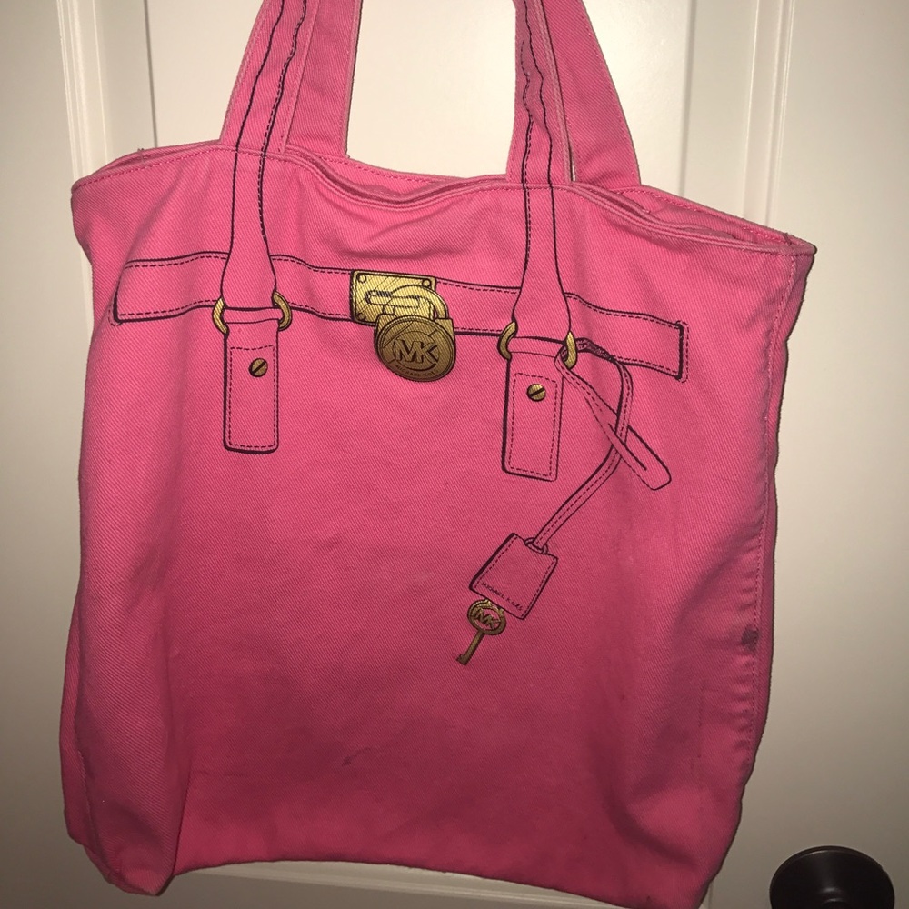 Pink Michael Kors tote