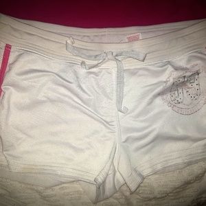 White and pink shorts
