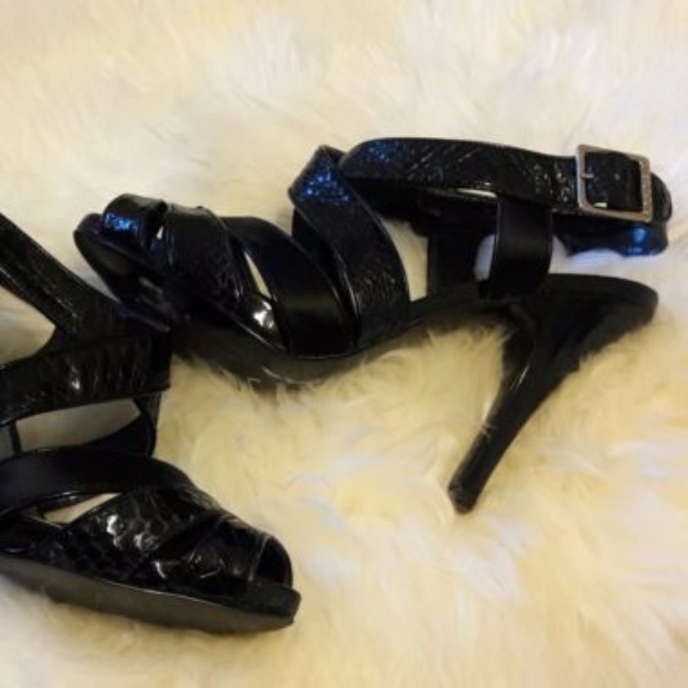 Bcbgirls Strappy Snake Python Sandals - image 2