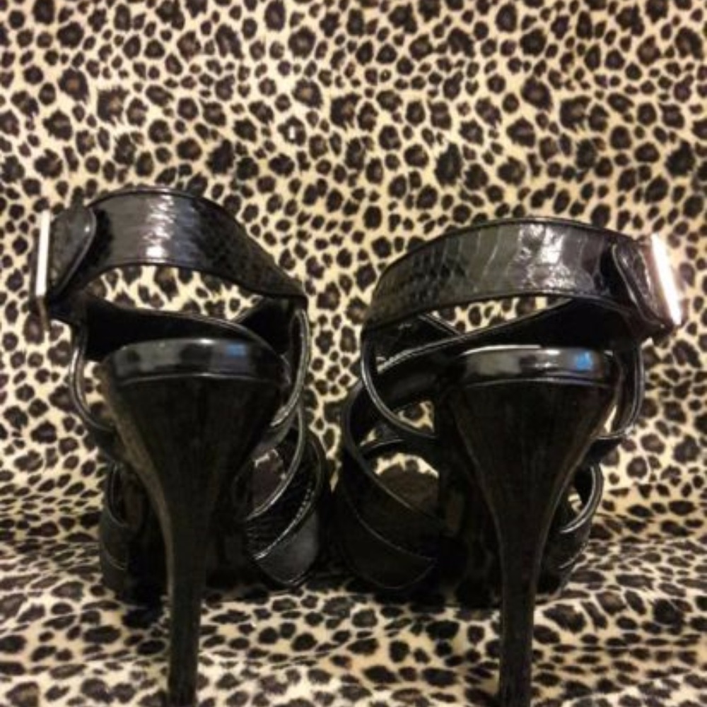 Bcbgirls Strappy Snake Python Sandals - image 5