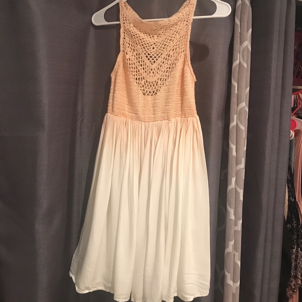 ANGL Ombré Crochet Dress