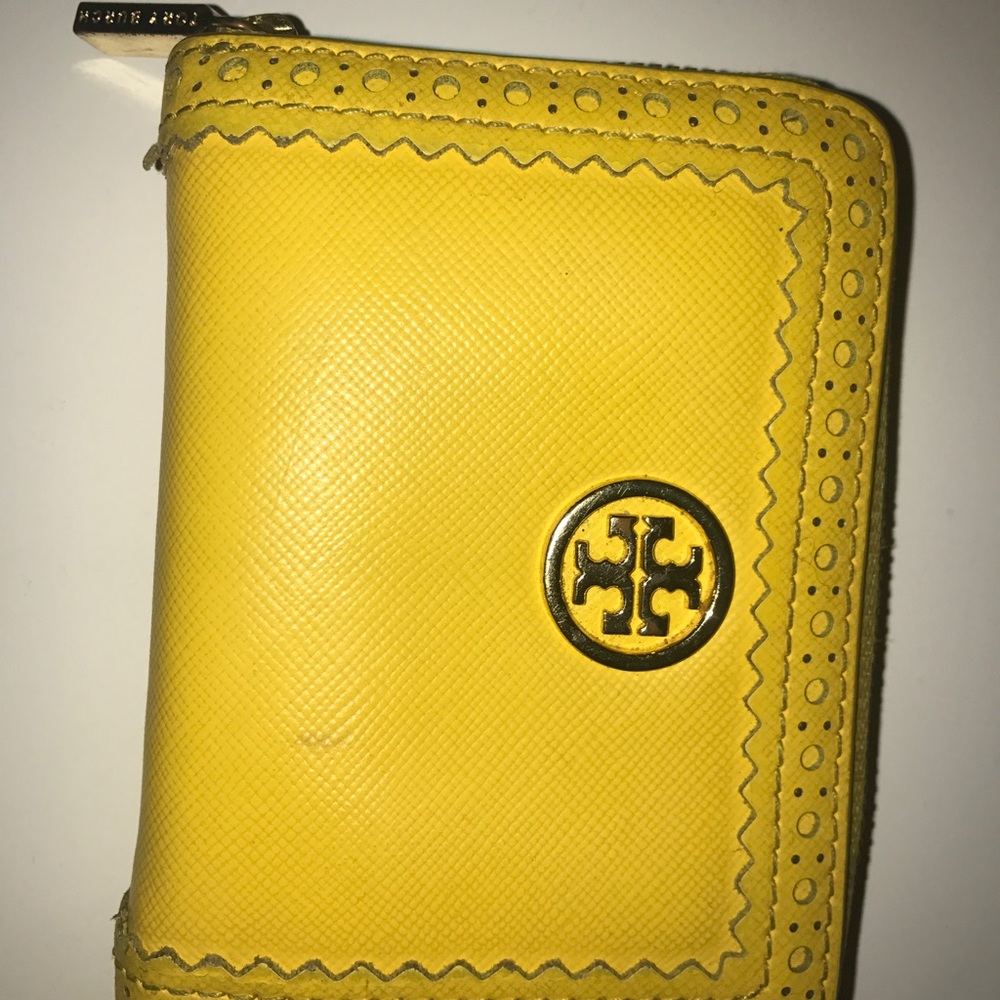 Yellow Tory Burch Wallet