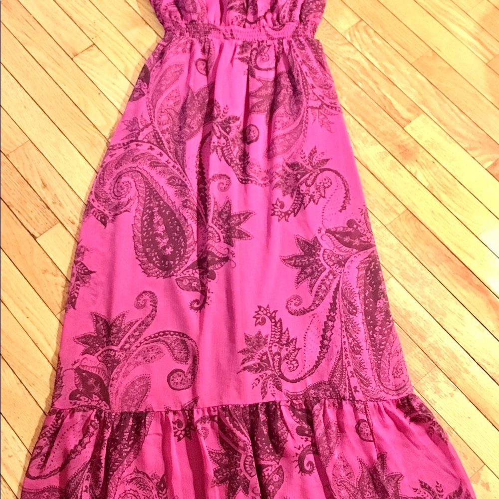 Express Pink Floral Maxi Dress Size Medium!