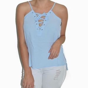 NEW! Sky blue laced shirt