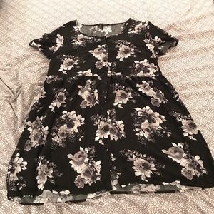 Floral Tshirt Dress