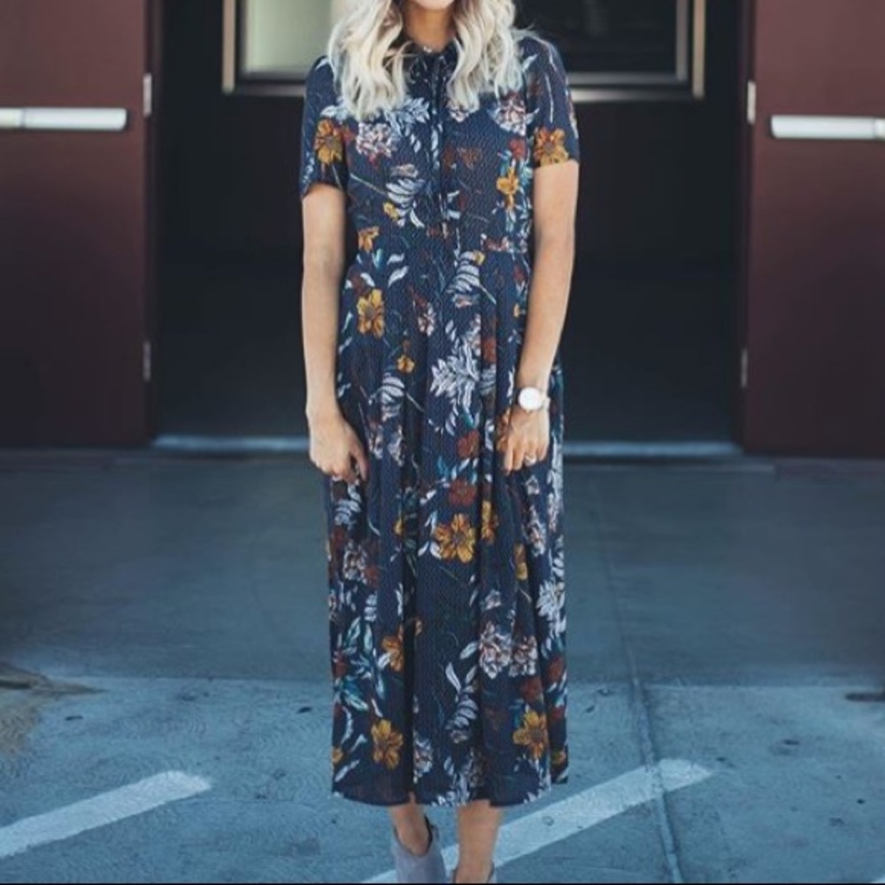 +Brand New+ Gorgeous button up midi dress