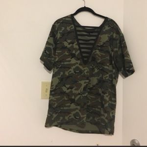 Forever 21 lace up top