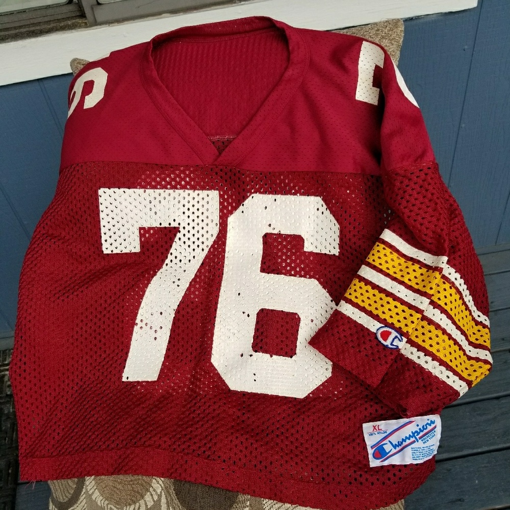 Vintage Champion mesh football cutoff jersey XL
