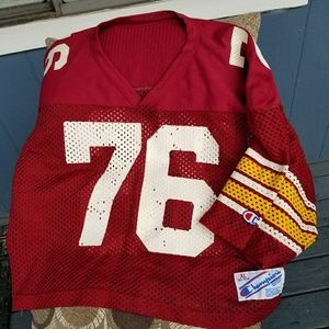 Vintage Champion mesh football cutoff jersey XL