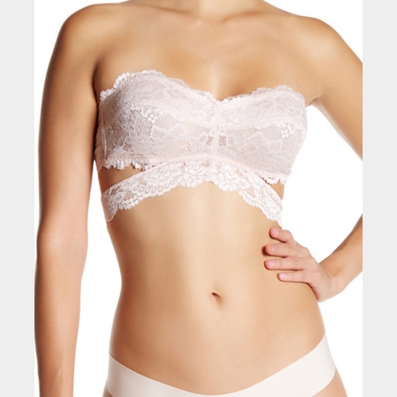 🆕New Free People Preach Blush Bandeau Lace - Picture 3 of 7
