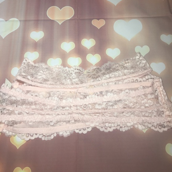 🆕New Free People Preach Blush Bandeau Lace - Picture 5 of 7