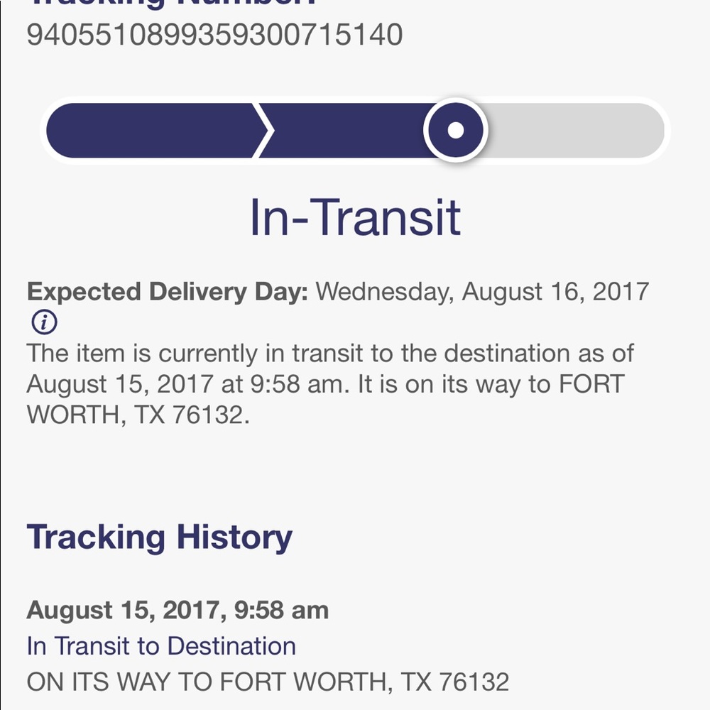 Your Trackkng info!!