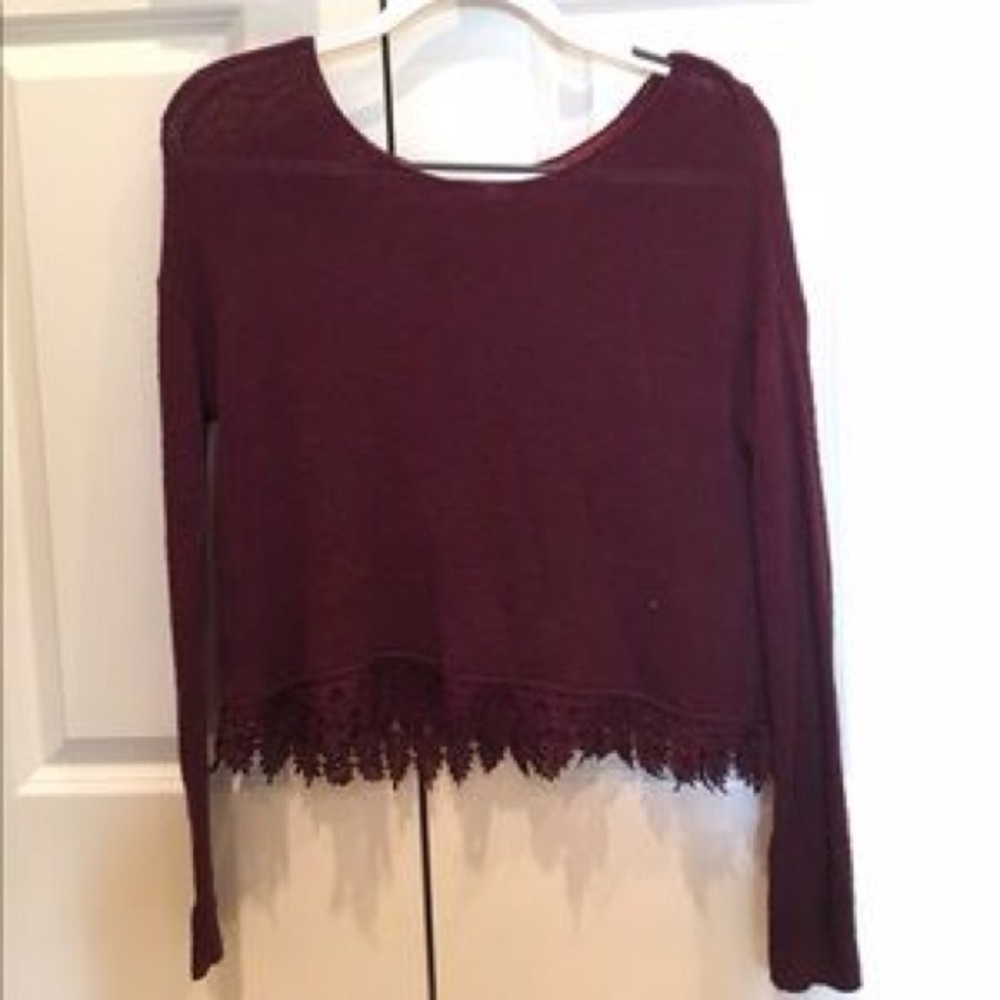 Mesh Maroon garage Top