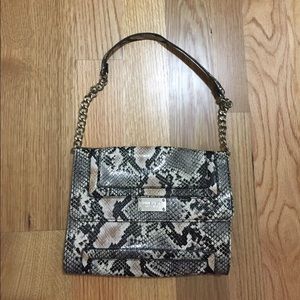 Nine West faux snakeskin purse