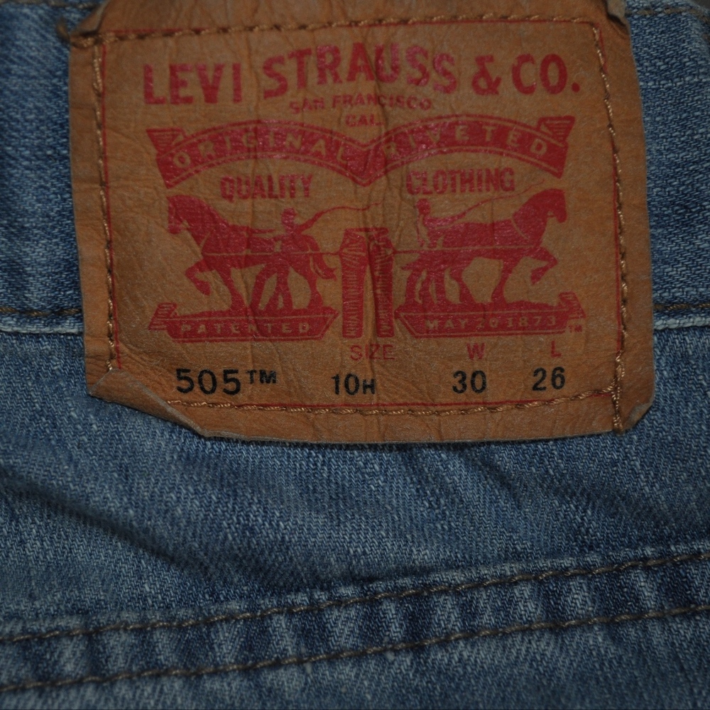 Boys Levis 505 Straight Leg Jeans 10 Husky