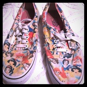 Vans shoes with all Disney princesses