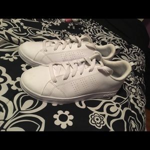 White Adidas Sneakers!