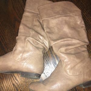 Women's Slouch Mid-Calf Boots, Size 7.5