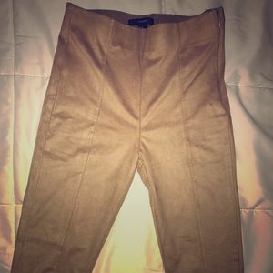 Suede brown pants