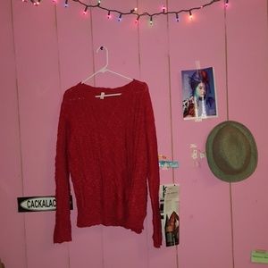 Red sweater