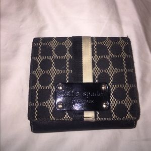 Kate Spade White and Black Noel Wallet