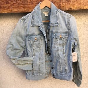 🆕Coldwater Creek Light Wash Denim Jacket Size 10