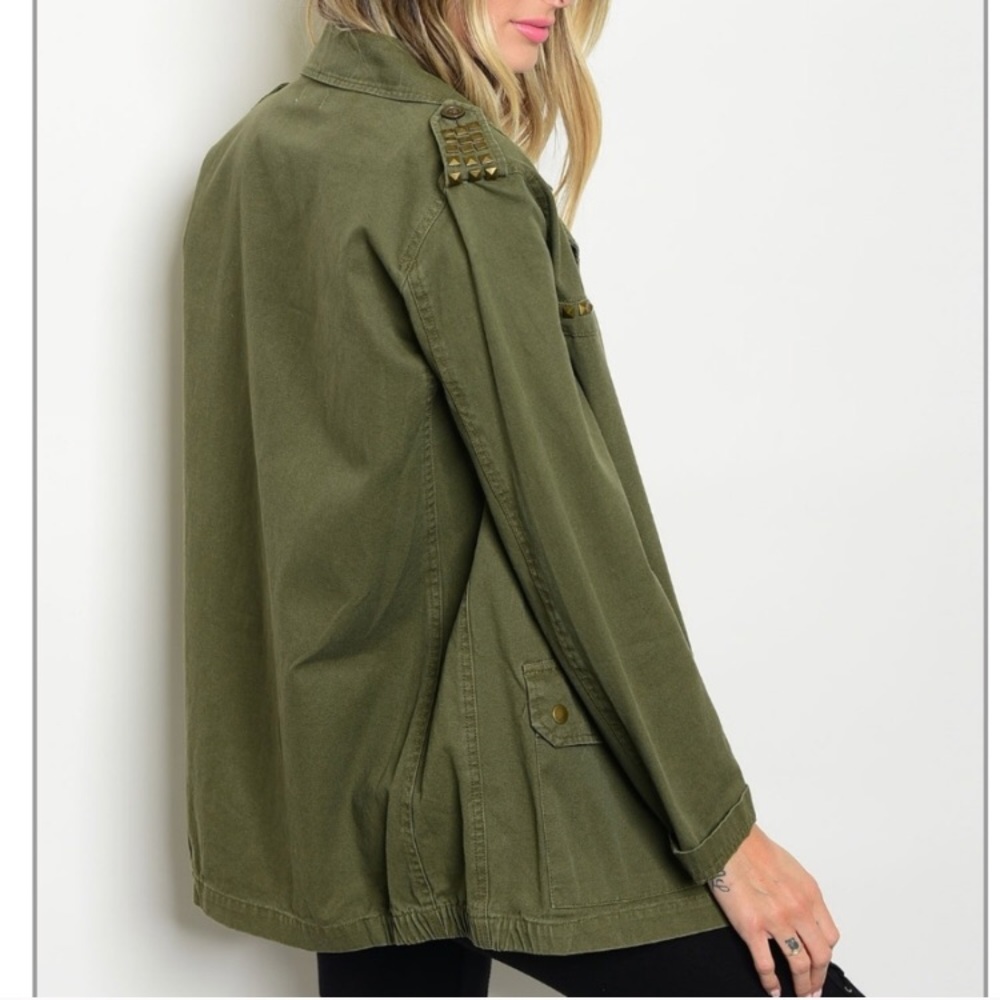 Last 1!🍃Olive Utility Jacket - Picture 2 of 3