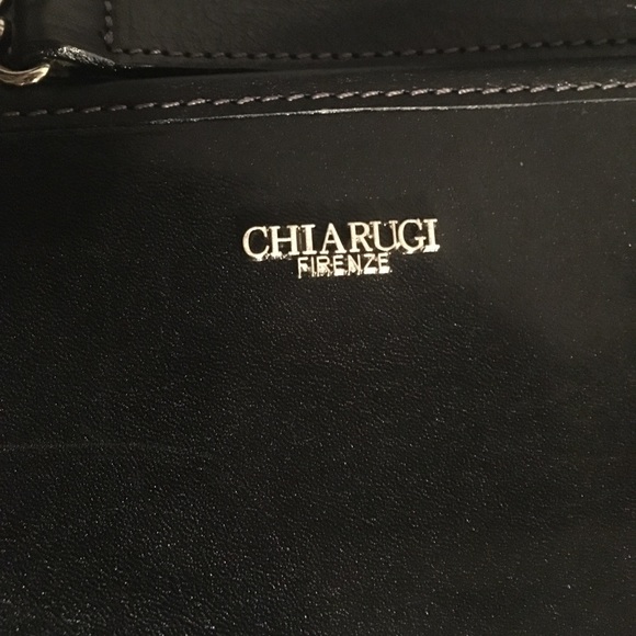 Chiarugi Black Double Handle Leather Briefcase - Picture 4 of 8