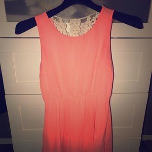 Peach Flowy dress