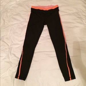 Pink & Black 7/8 Running Lululemon Leggings Sz: 6