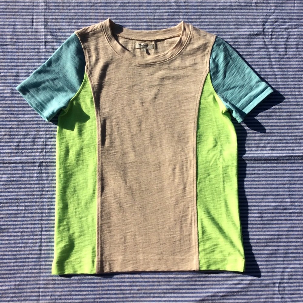NWOT Madewell Neon Surf Tee Sz S