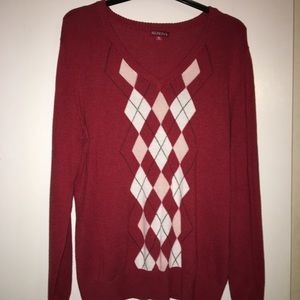 Merona Argyle Sweater XL
