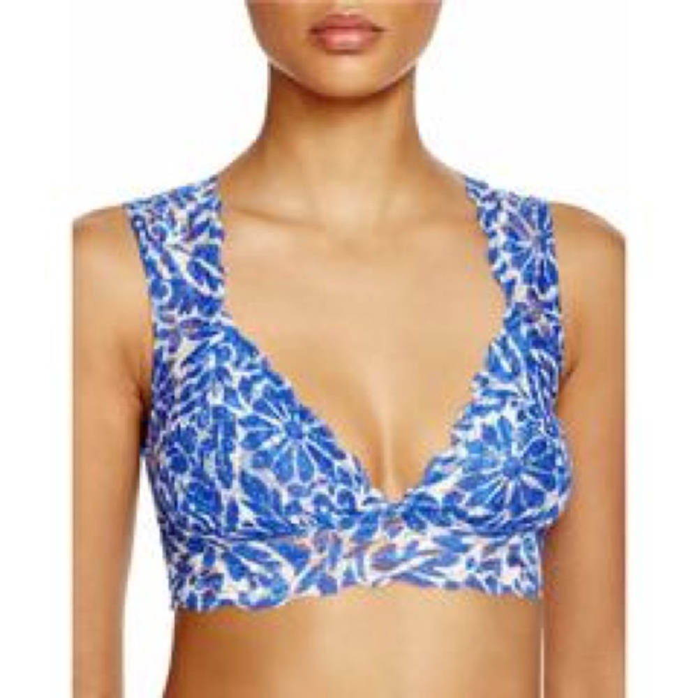 🆕FREE PEOPLE Womens Lace Floral Print Bralette - Picture 2 of 6