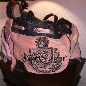Juicy Couture pink velour bag