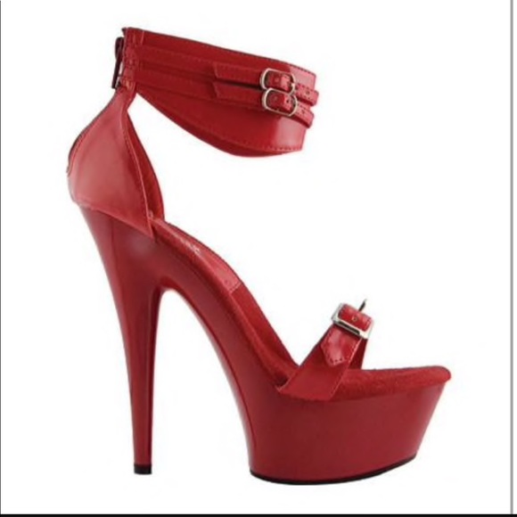 Highest heel collection bondage red size 8 - Picture 2 of 2