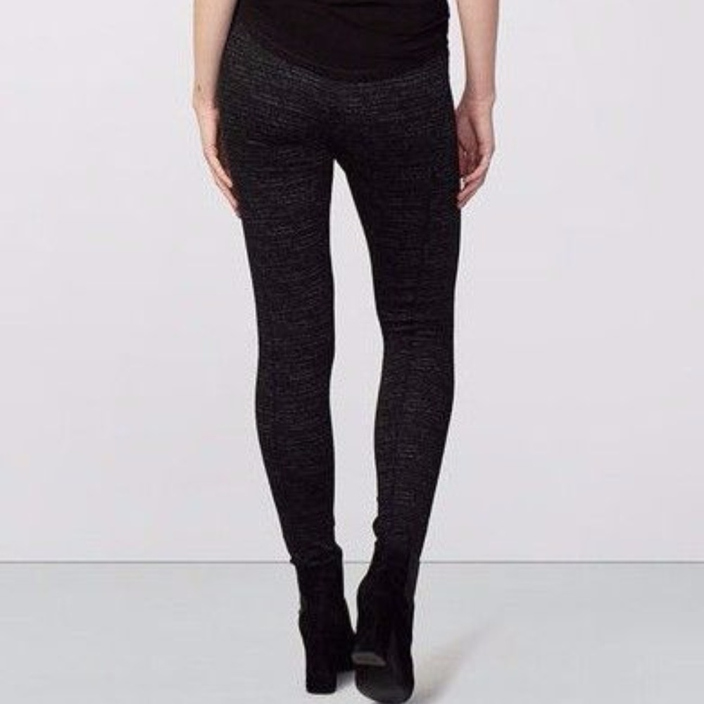 Rachel Roy Seamed Leggings Black Combo Work XL_2