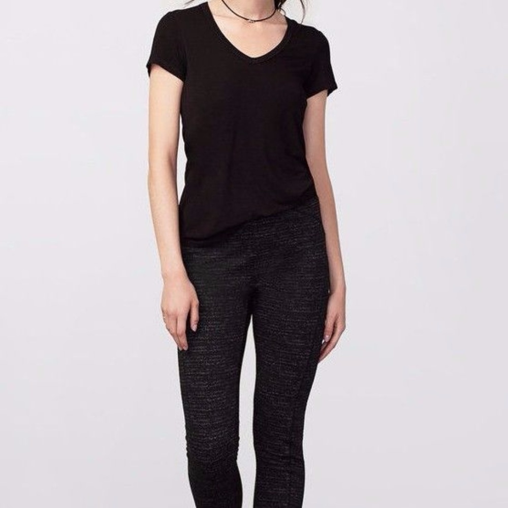 Rachel Roy Seamed Leggings Black Combo Work XL_3