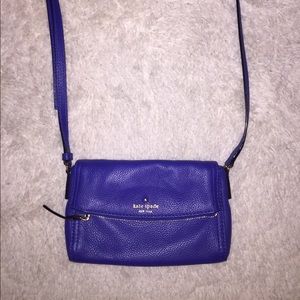 Kate spade blue cross body purse