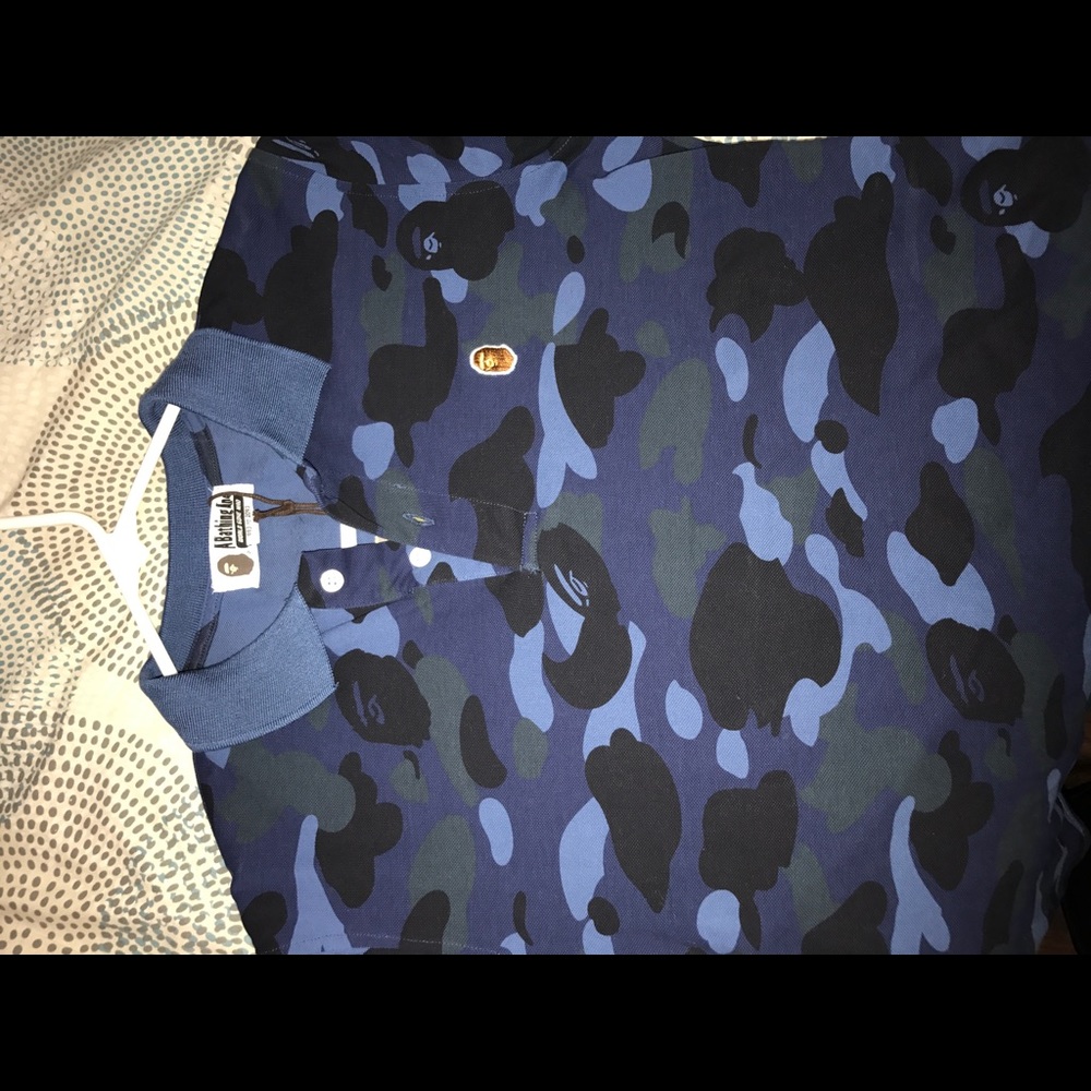 Bape polo camo