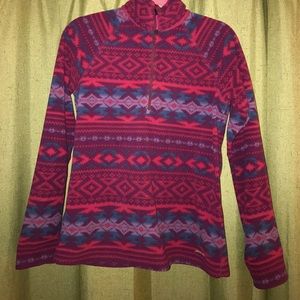 Tribal print Eddie Bauer fleece